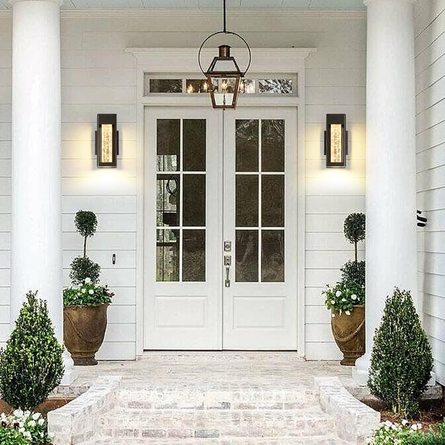 Matte Black Waterproof Outdoor Exterior Wall Light Fixtures