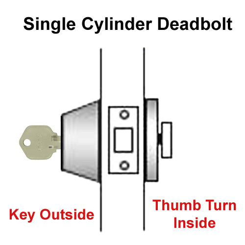 Dark Oil Rubbed Bronze Square Plate Single Deadbolt