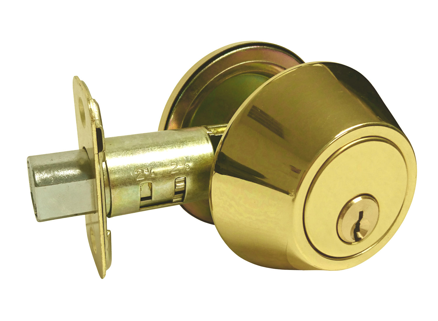 Polished Brass Single Deadbolt