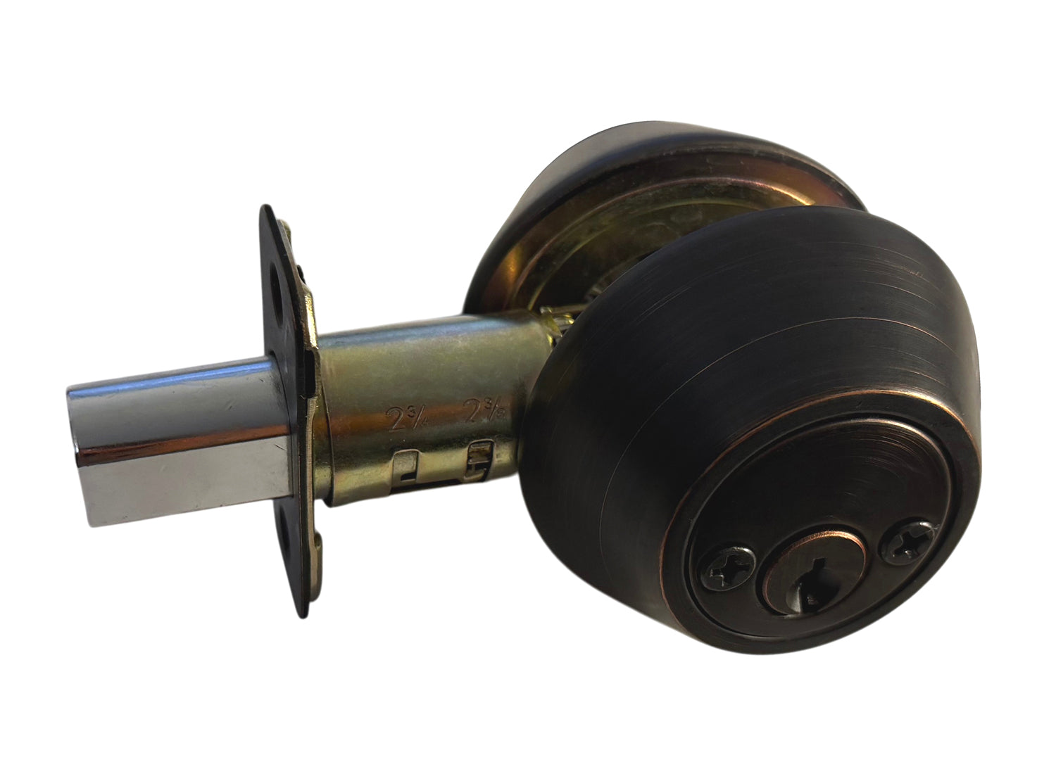 Dark Oil Rubbed Bronze Double Deadbolt