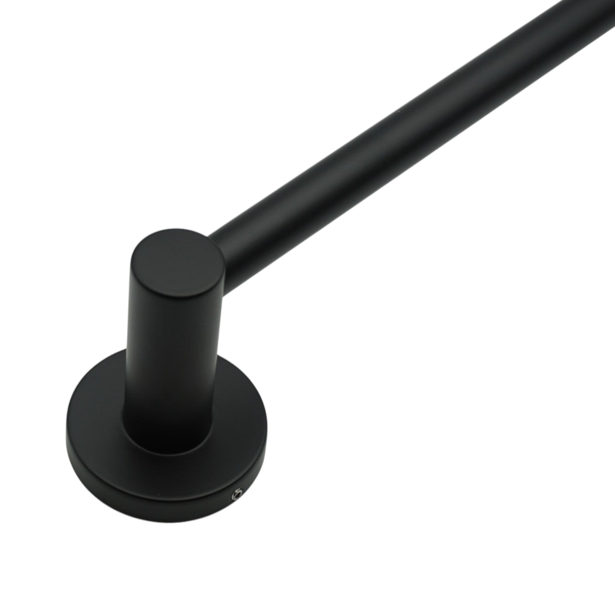 Matte Black Modern 24" Towel Bar