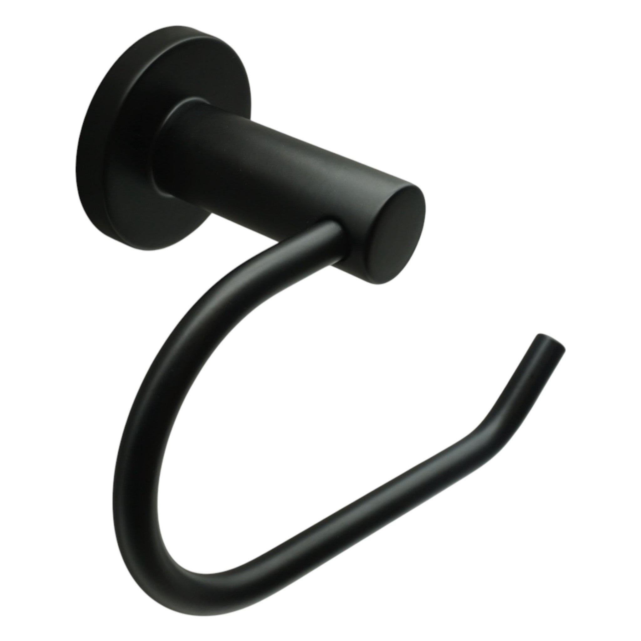 Matte Black Modern Toilet Paper Holder