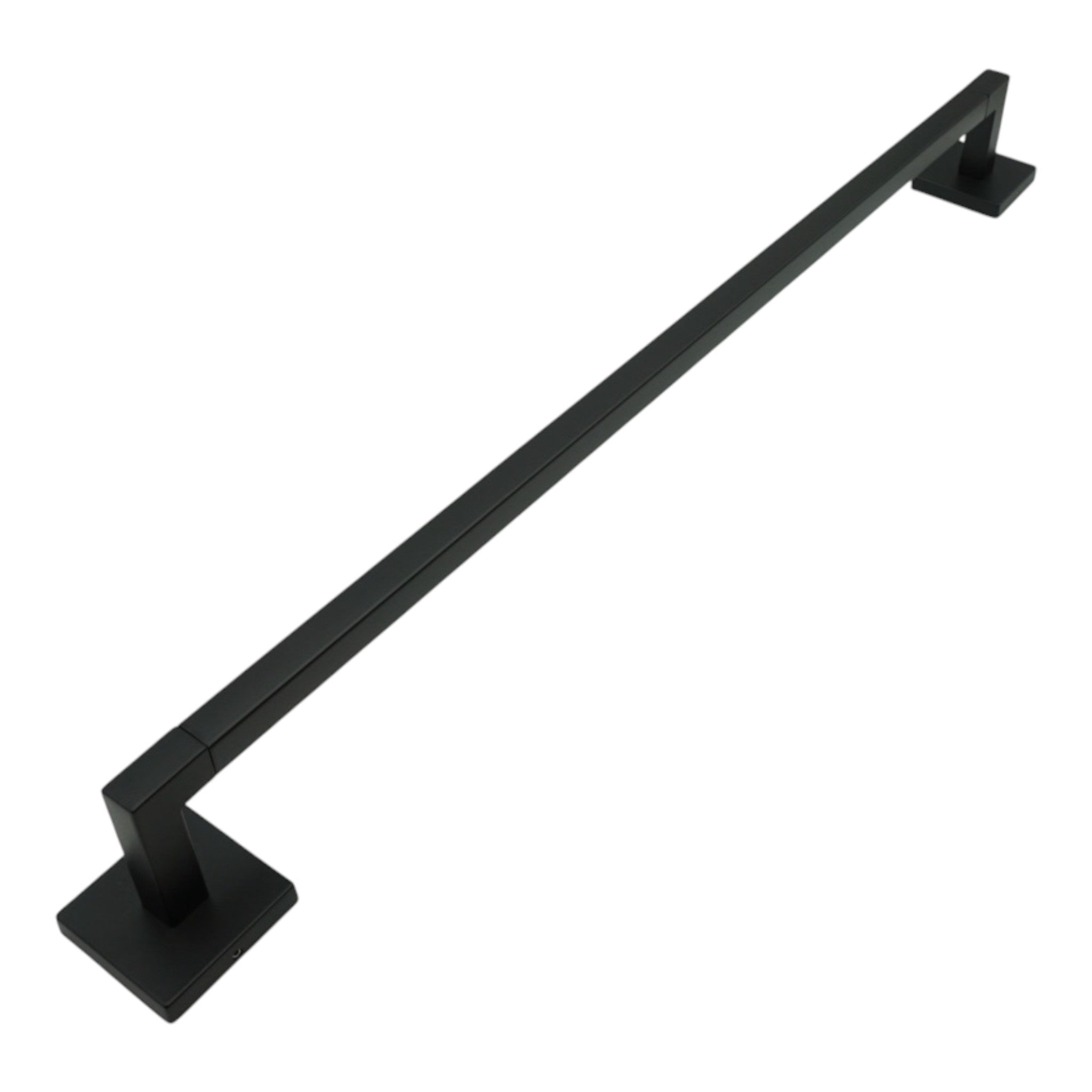 Black Modern Square 24-Inch Towel Bar