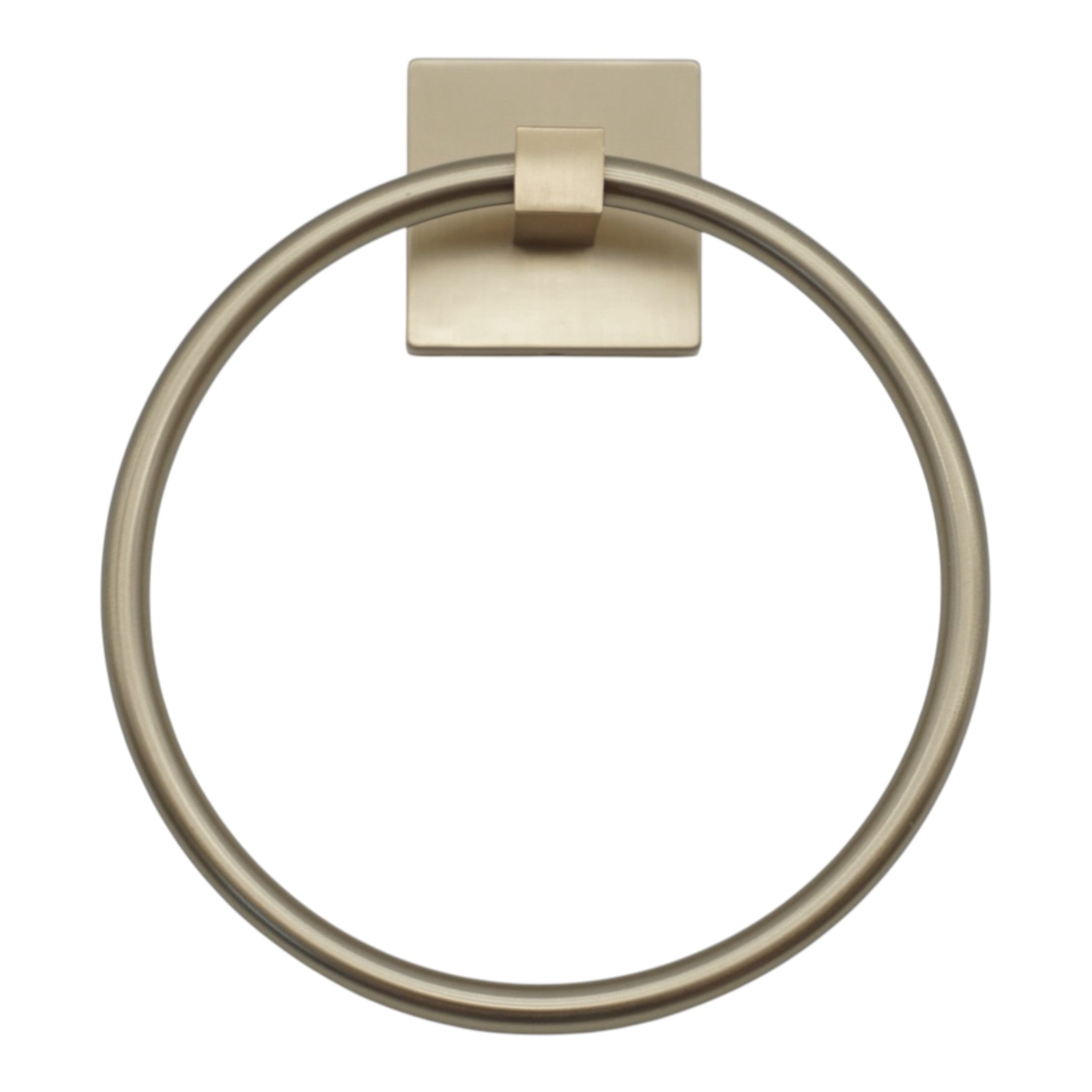 Champagne Bronze Modern Square Towel Ring