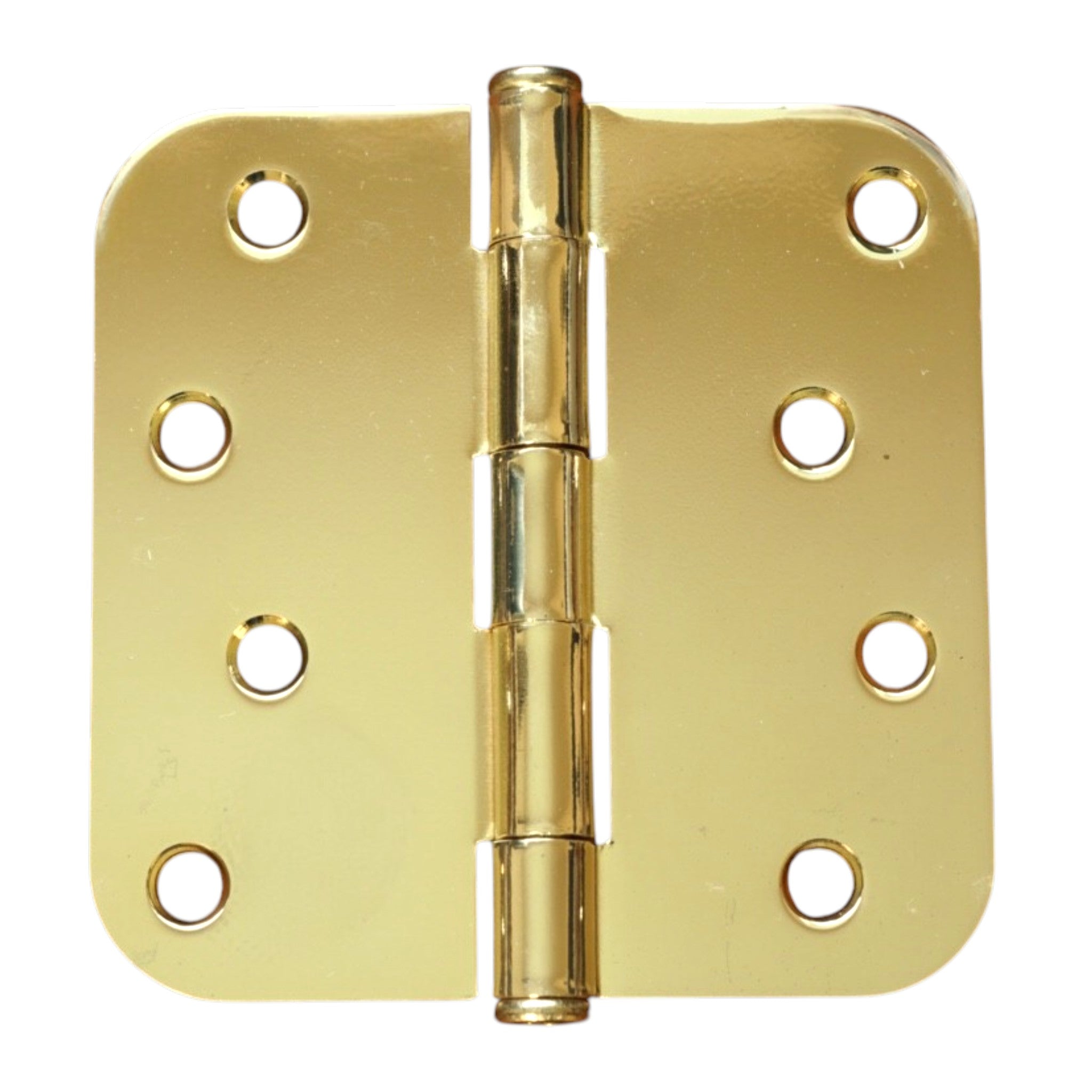 4″ Polished Brass Door Hinge 5/8″ Radius