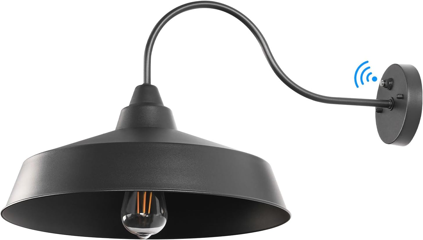 16" Black Dusk to Dawn Barn Light