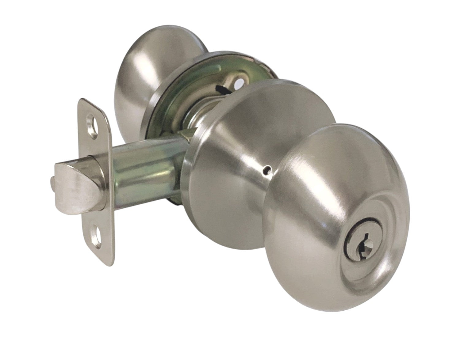 Satin Nickel Entrance Oval Knob- Style: 6093DC