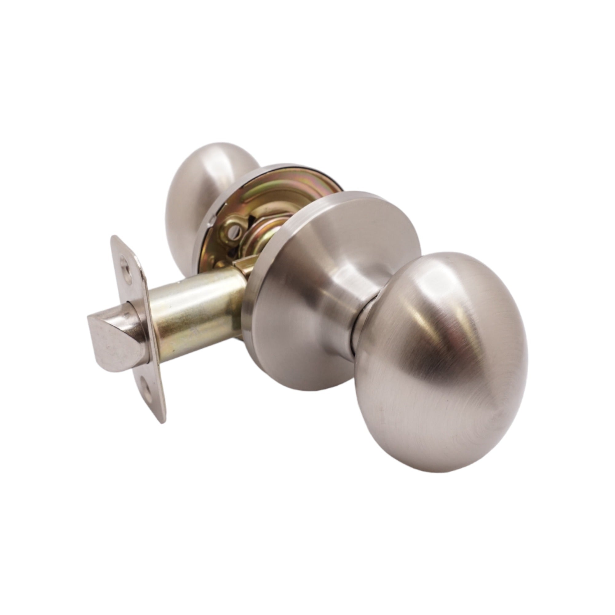 Satin Nickel Passage Oval Knobs- Style: 6093DC