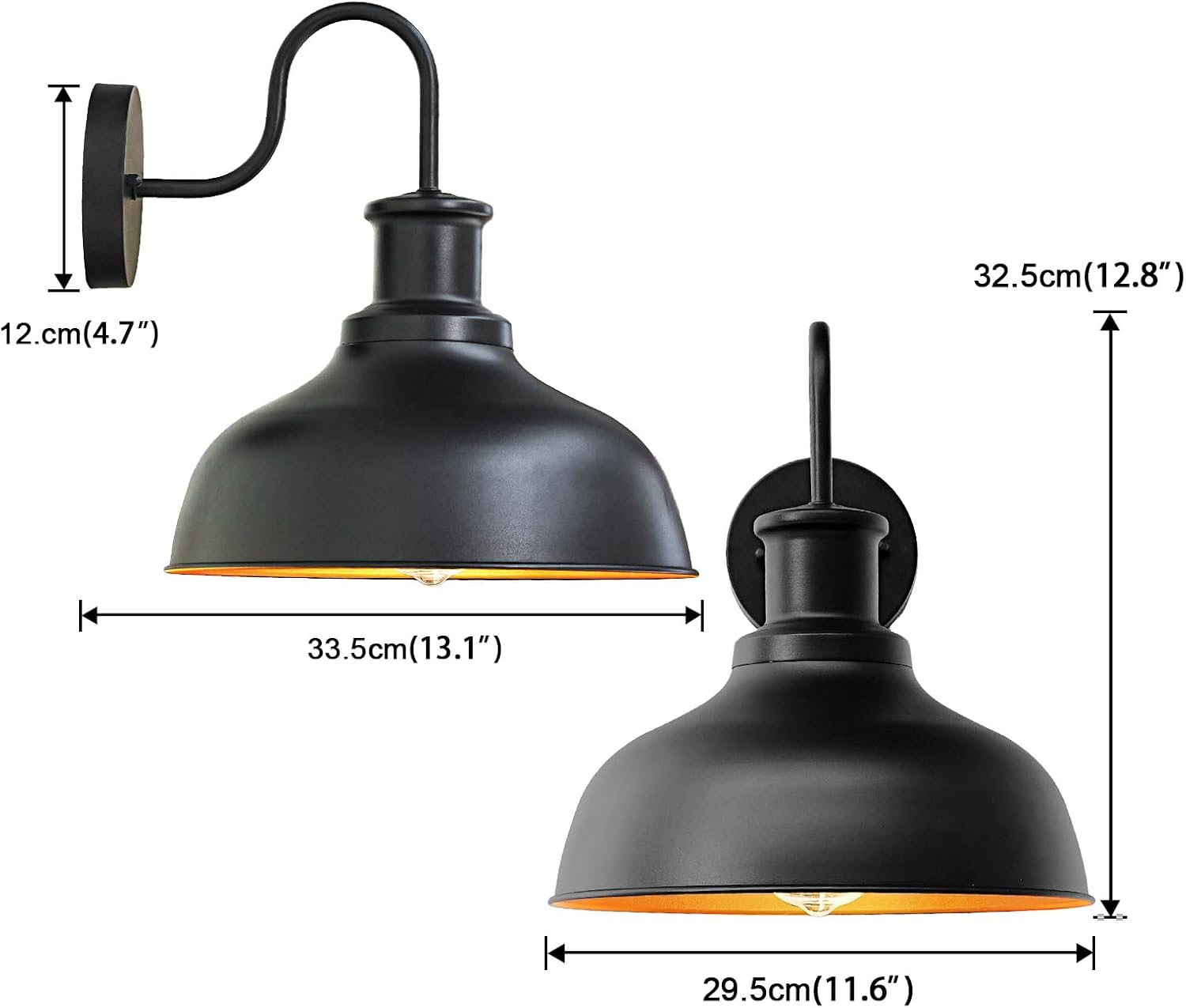 Outdoor Farmhouse Wall Barn Gooseneck Light