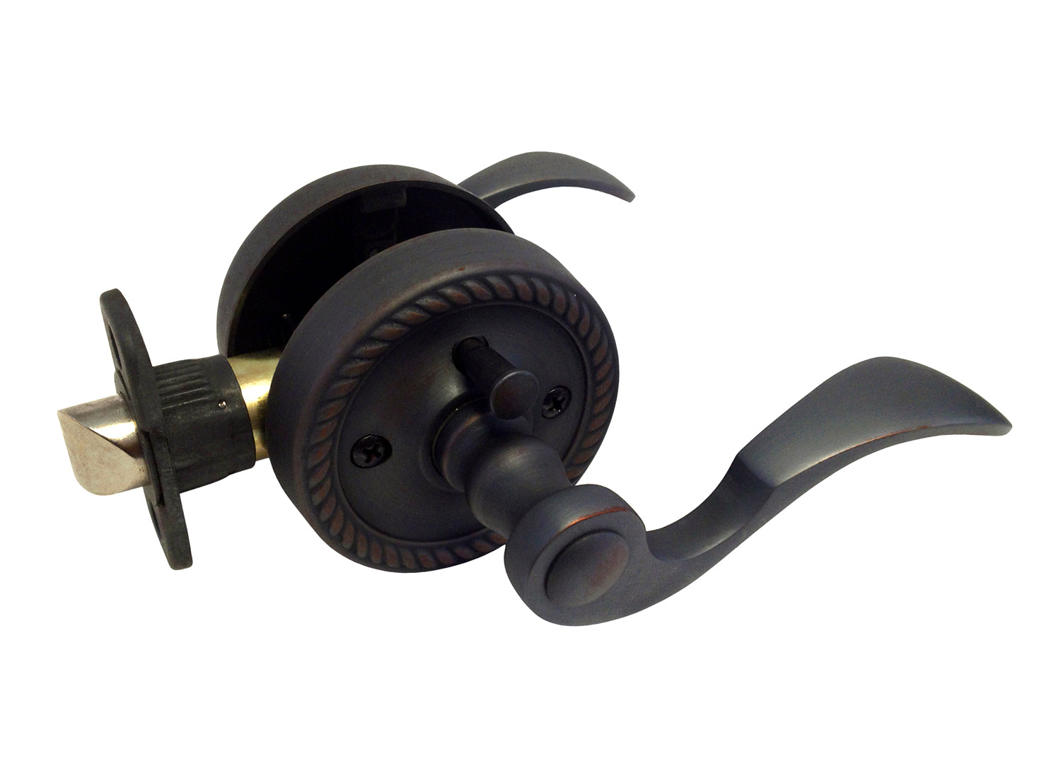 Dark Oil Rubbed Bronze Privacy Levers- Style: 6300DBR