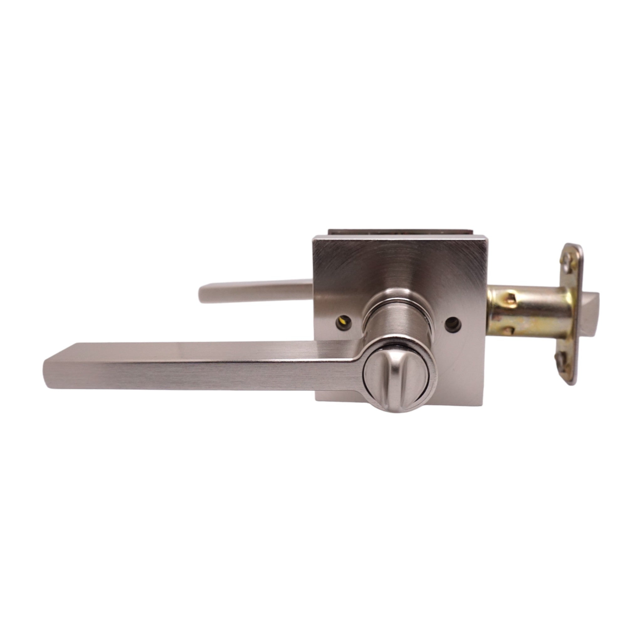 Satin Nickel Finish Modern Privacy Door Handle- Style: 80881DC