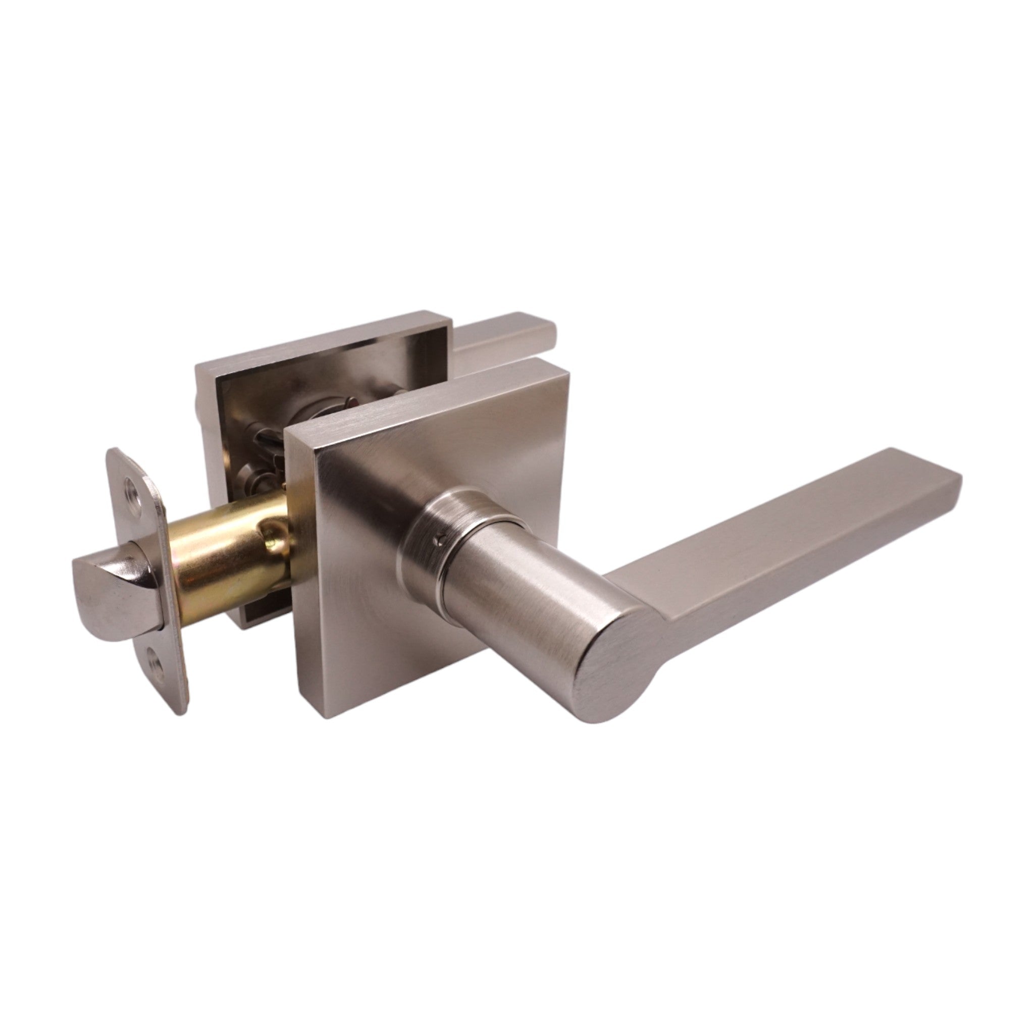 Satin Nickel Finish Modern Passage Door Handle- Style: 80881DC