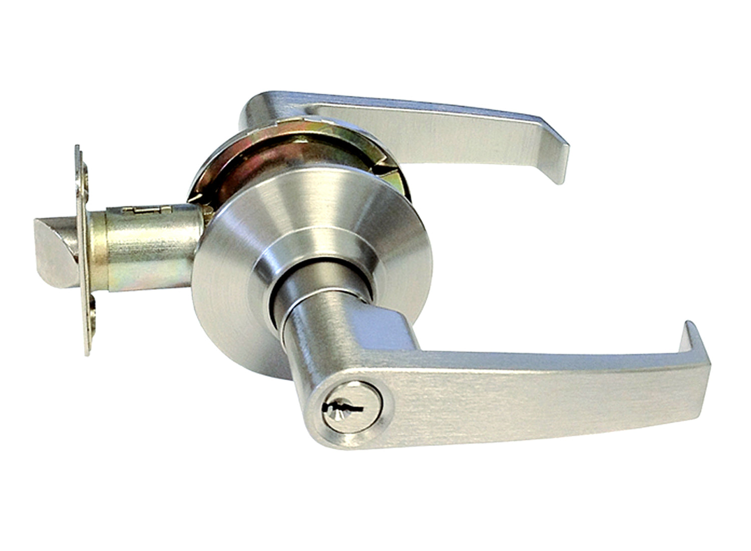 Satin Nickel Single Action Entry Handicap Friendly Levers-8101S01DC