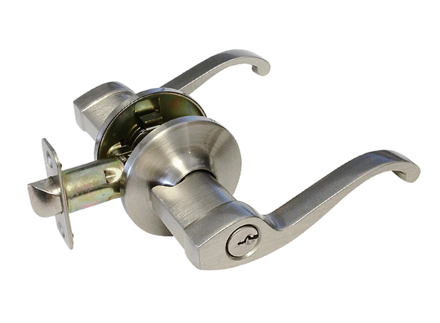 Satin Nickel Entry Door Handle- Style: 835DC