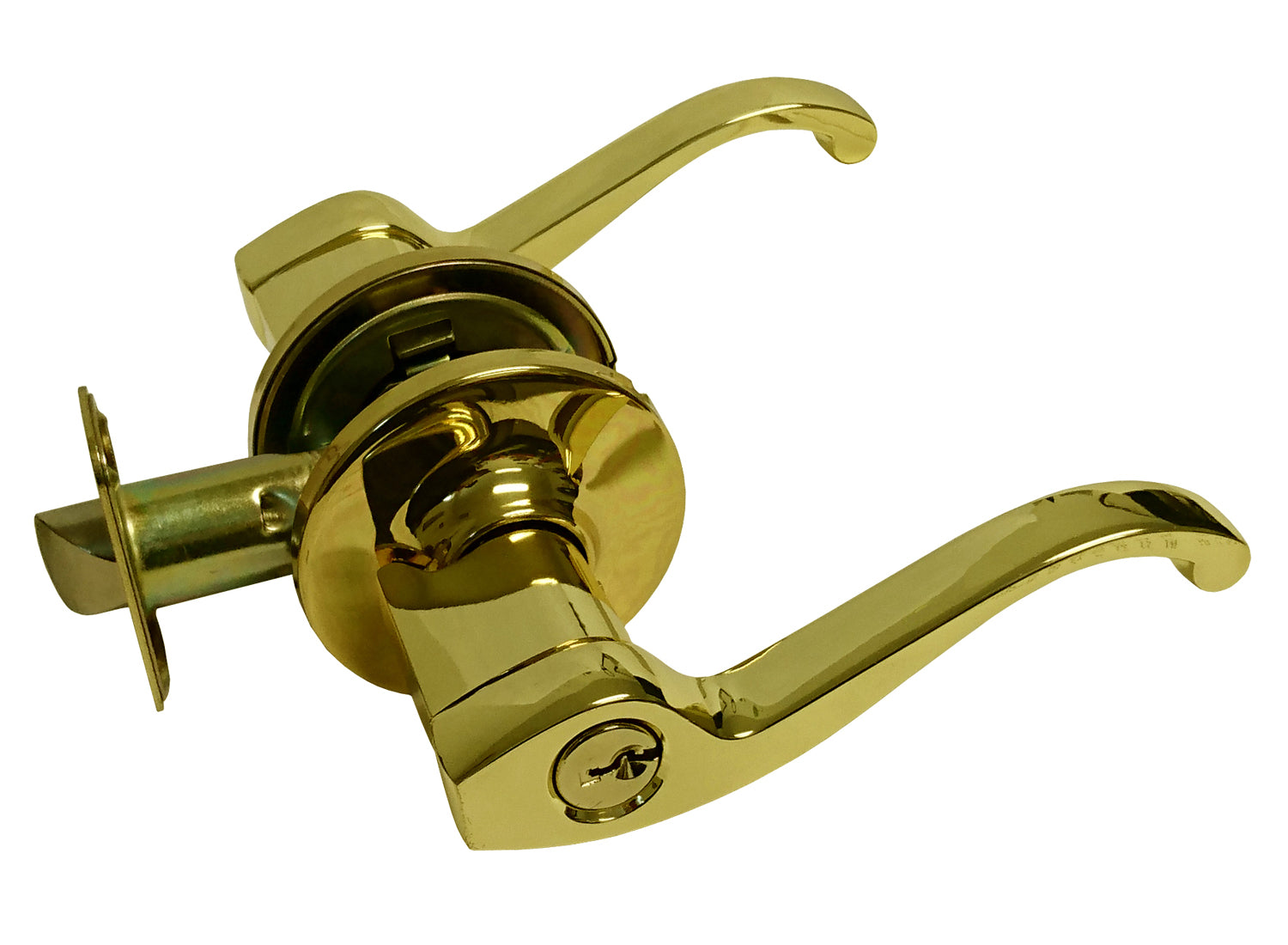 Polished Brass Entry Door Handle- Style: 835PB