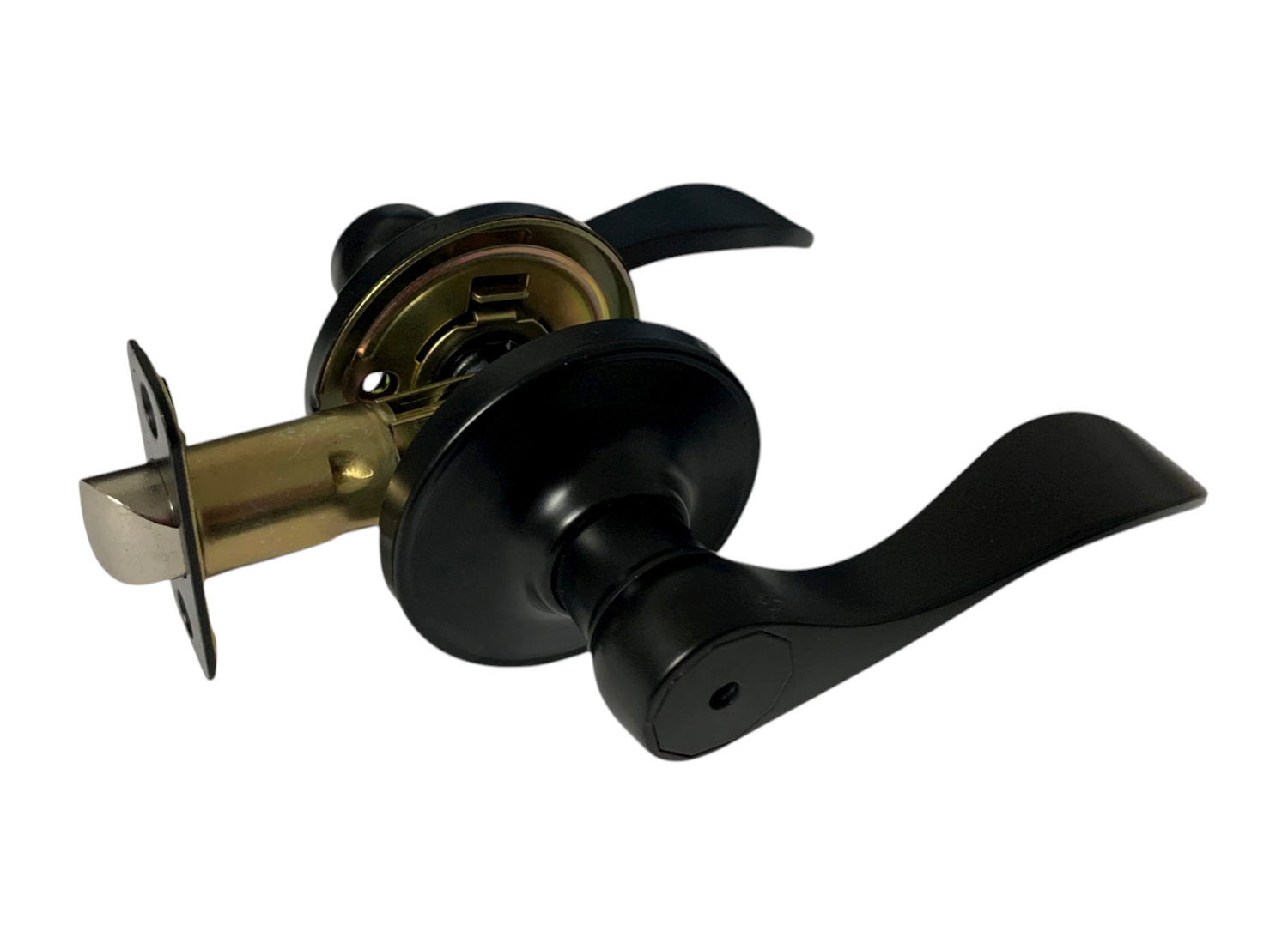 Matte Black Privacy Door Handle – Style: 838NBL
