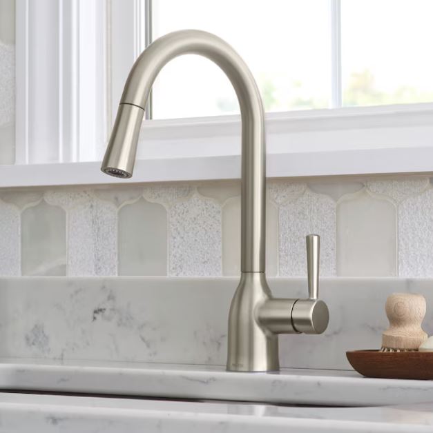 Moen Adler Stainless Steel Single Handle Pull Down Kitchen Faucet with Sprayer