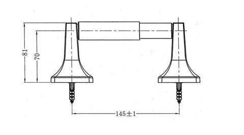 Toilet Paper Holder Dimensions