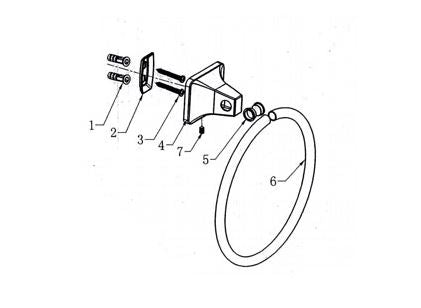 Towel Ring Exploded Parts View