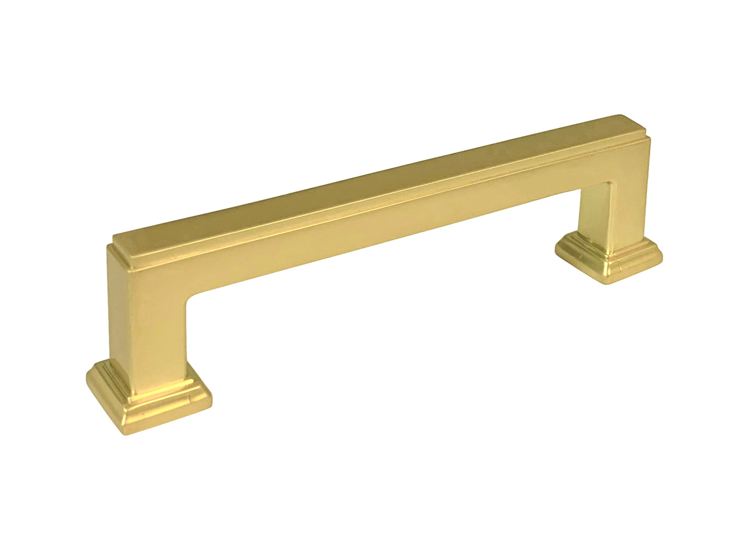 Brushed Brass 3 3/4″ Square Bar Kitchen Cabinet Pull 5071 96mm
