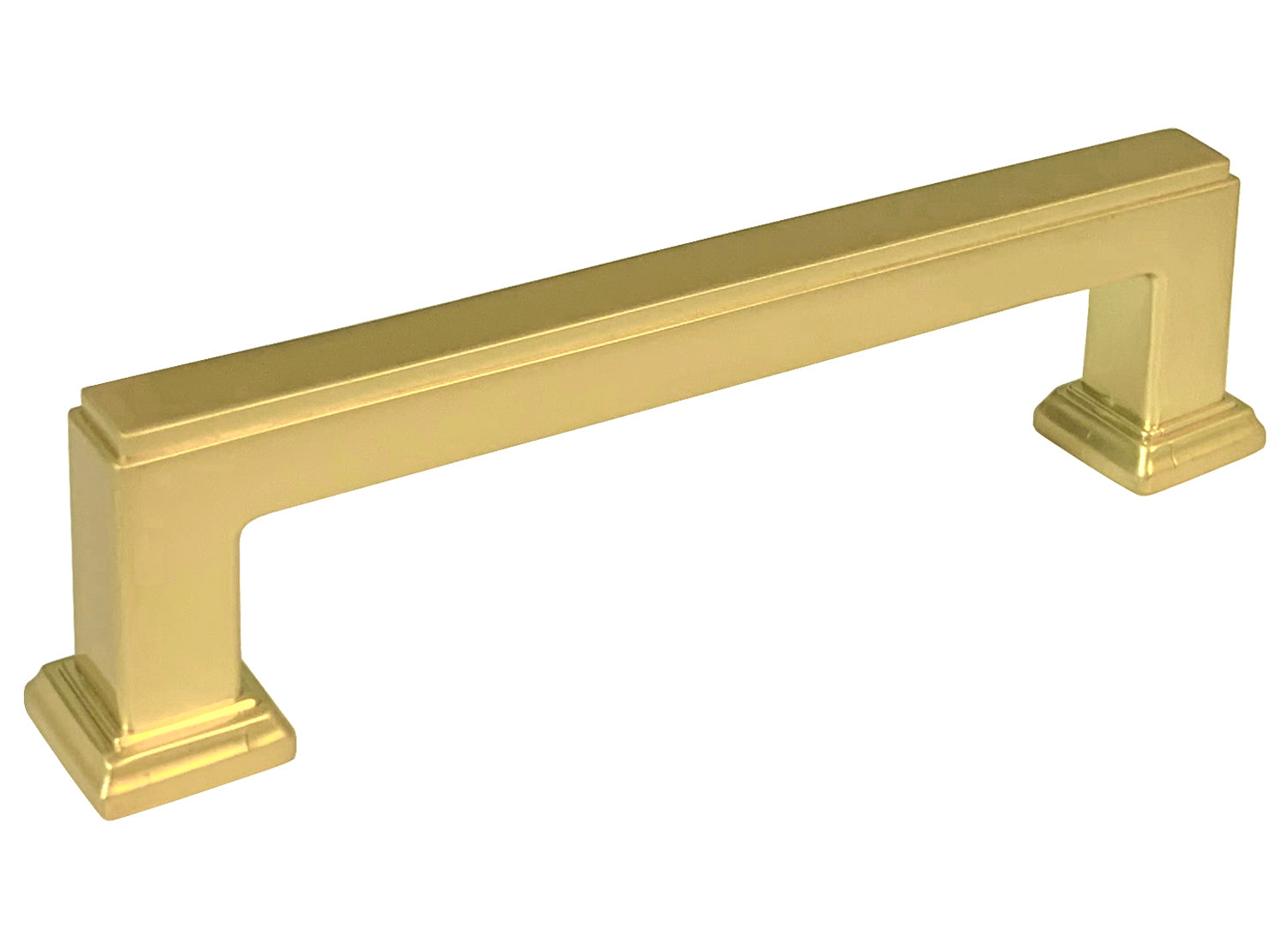 Brushed Brass 5″ Square Bar Kitchen Cabinet Pull 5071 128mm