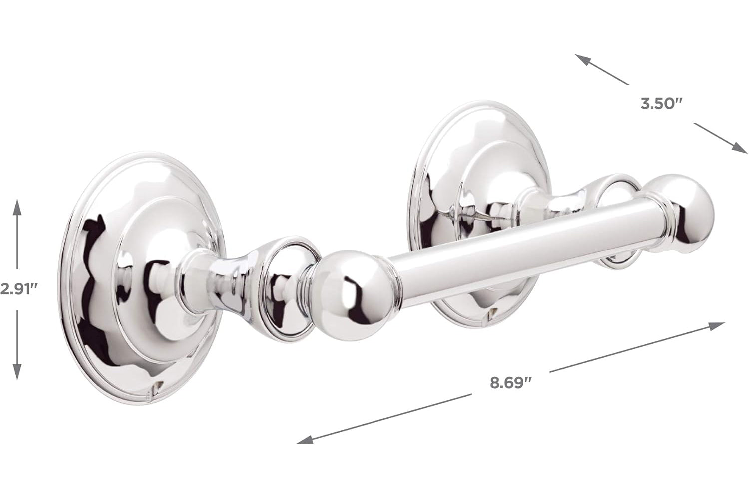 Delta PRI63-PC Pirouette Polished Chrome Toilet Paper Holder