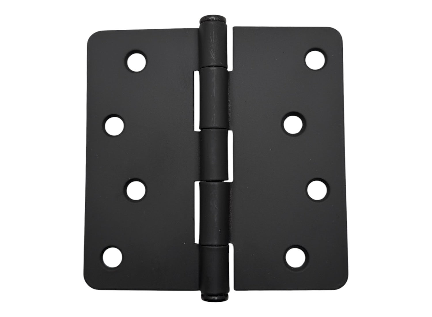 4″ Black Door Hinges 1/4″ Round Radius