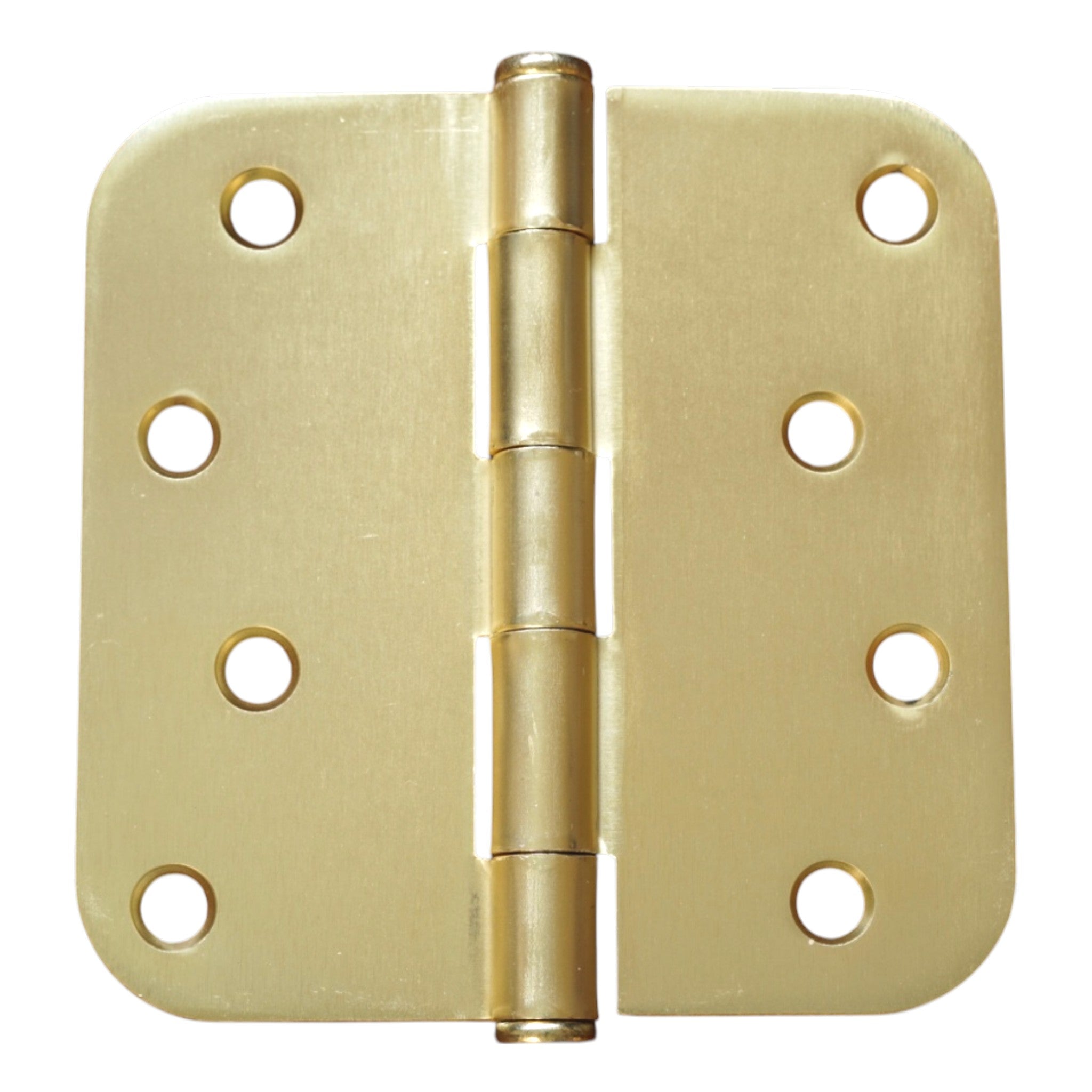 4″ Satin Brass Door Hinge with 5/8″ Radius Corners