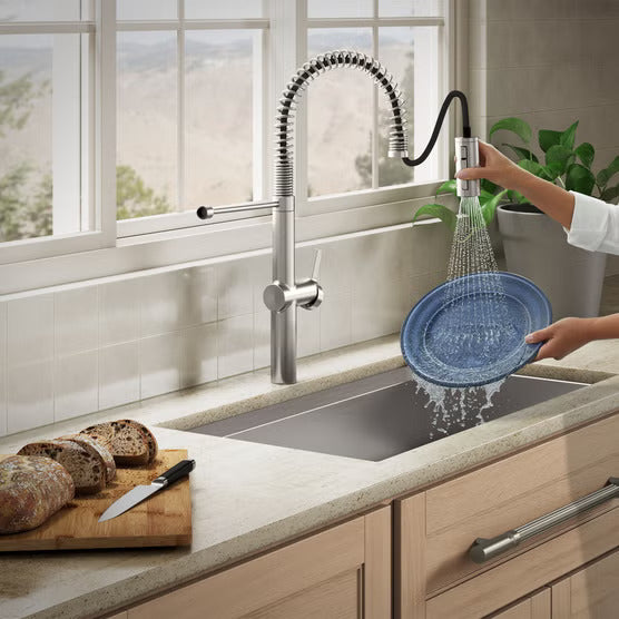 Kohler Haku R38475-LVS Brushed Nickel Semi-Professional Pull-Down Kitchen Faucet