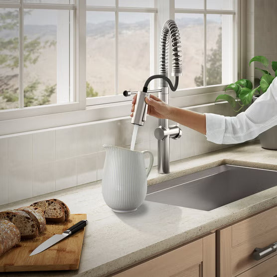 Kohler Haku R38475-LVS Brushed Nickel Semi-Professional Pull-Down Kitchen Faucet