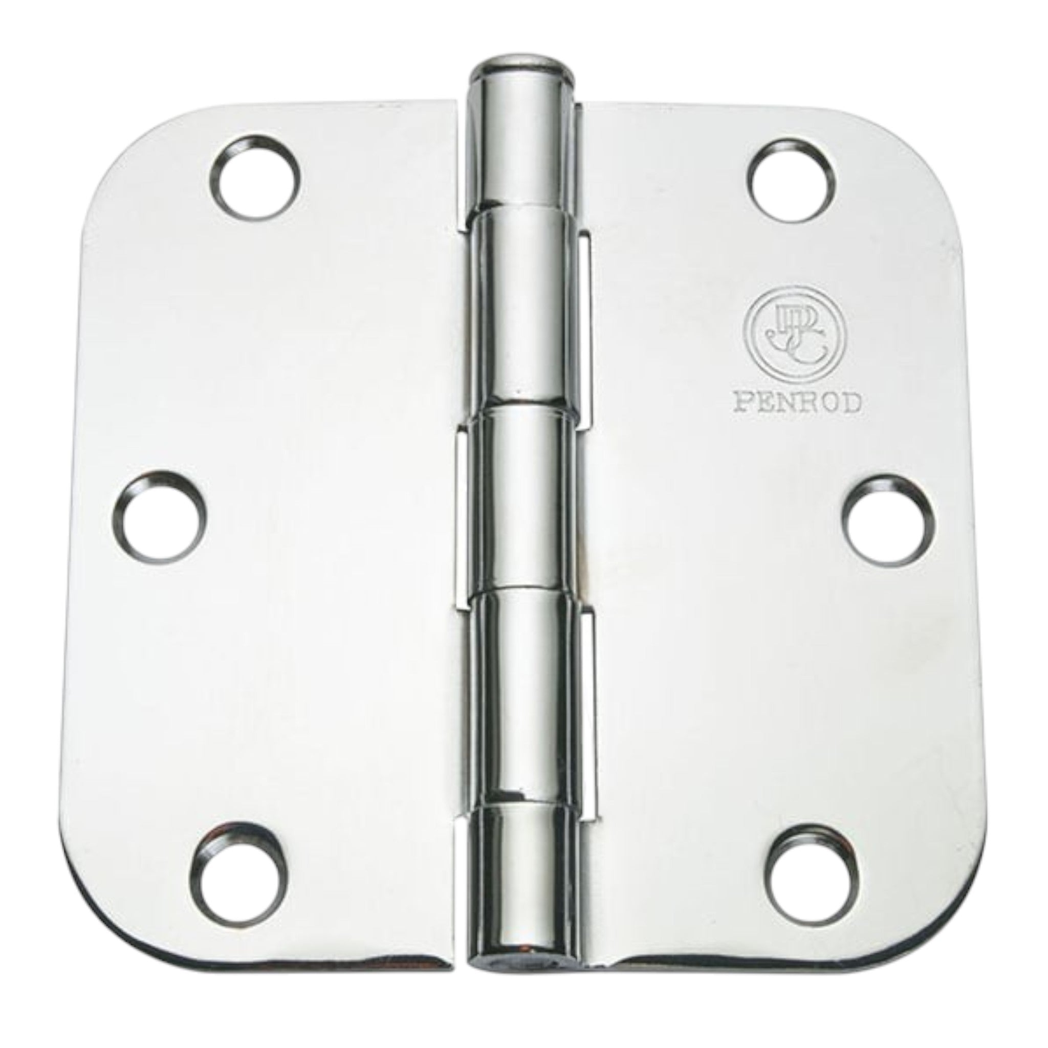 100 Pack of Penrod Bright Chrome 3.5″ Door Hinge with 5/8″ Radius