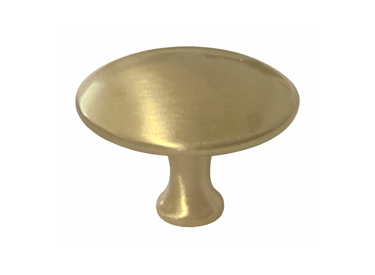 Satin Brass Round 1-1/8″ Cabinet Knob