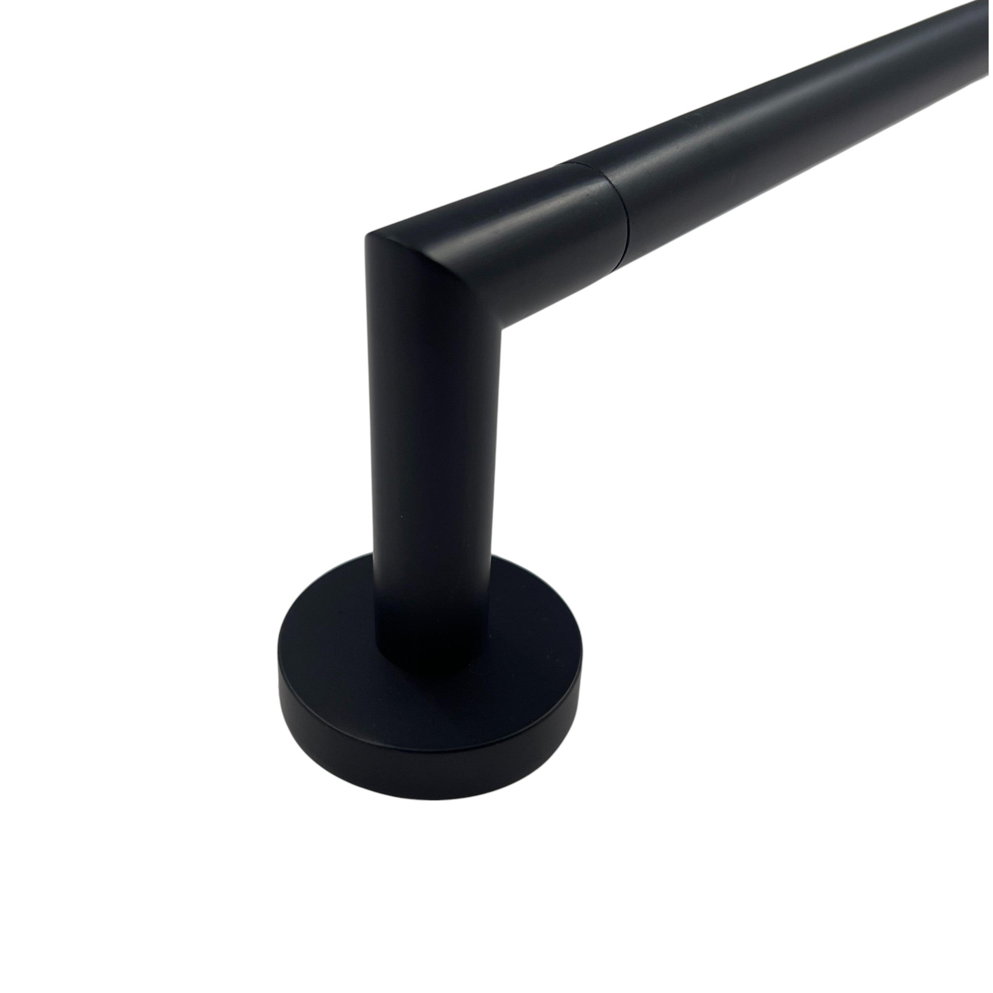 Swirl 24" Minimalist Black Towel Bar