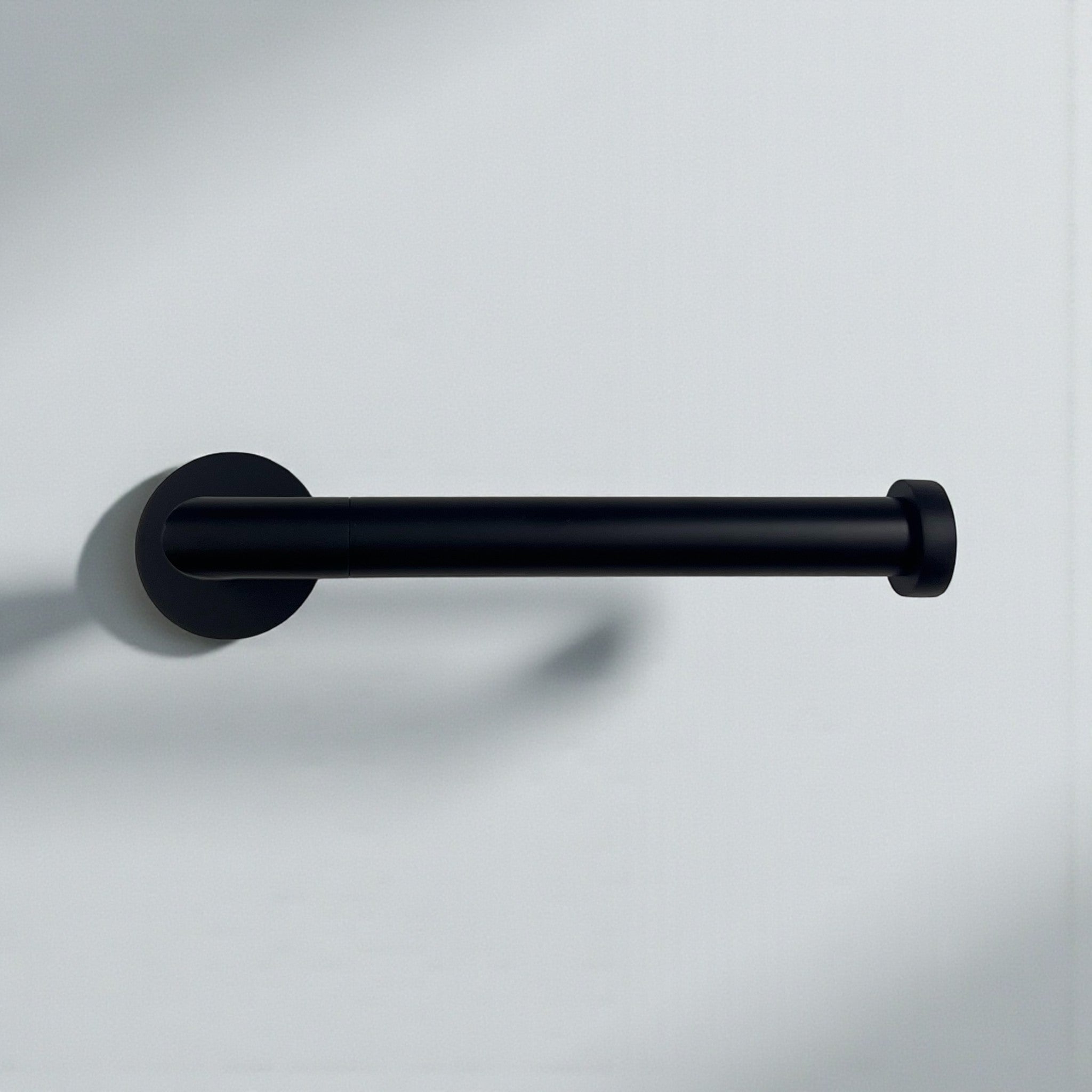 Swirl Minimalist Black Euro Toilet Paper Holder