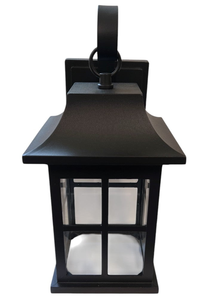12" Black Outdoor Wall Sconce Carriage Light