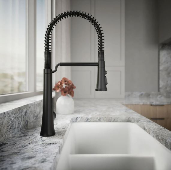 Kohler Tone K23765-BL Semi Professional Pull Down Kitchen Faucet