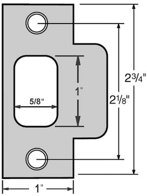Commercial Satin Chrome Heavy Duty Entry Door Handle - Style: 58330SC