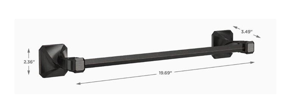 Franklin Brass Napier 18" Venetian Bronze Towel Bar