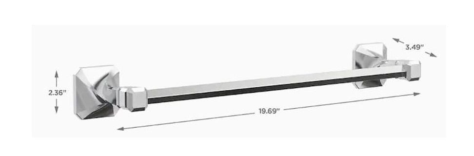 Franklin Brass Napier 18" Polished Chrome Towel Bar