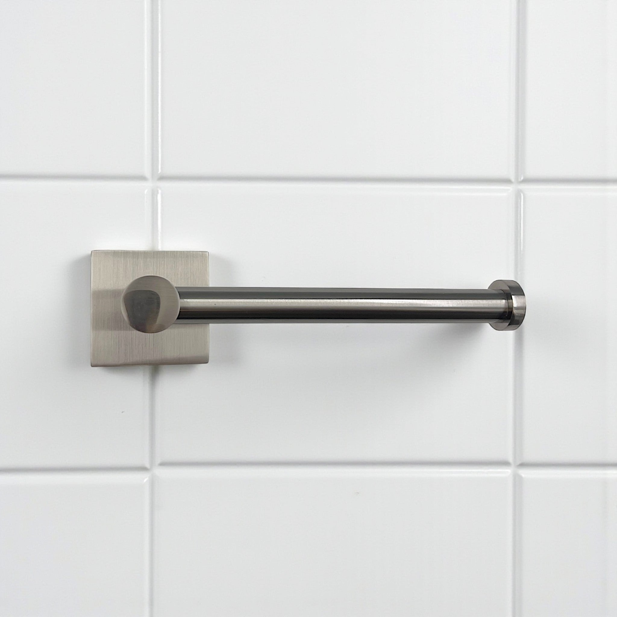 Vashon Satin Nickel Finish Modern Euro Toilet Paper Holder