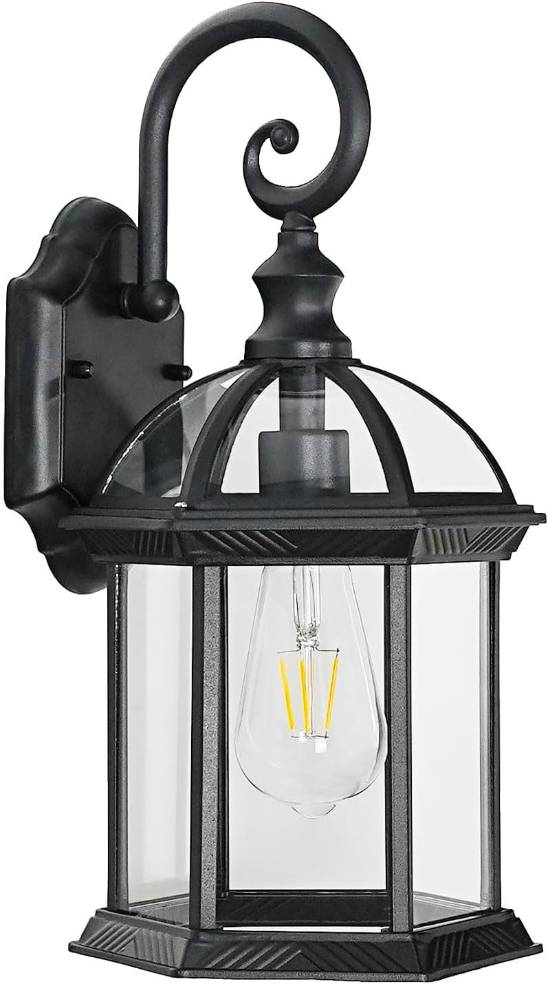 Black Outdoor Wall Sconce for Front Door Entryway WK002