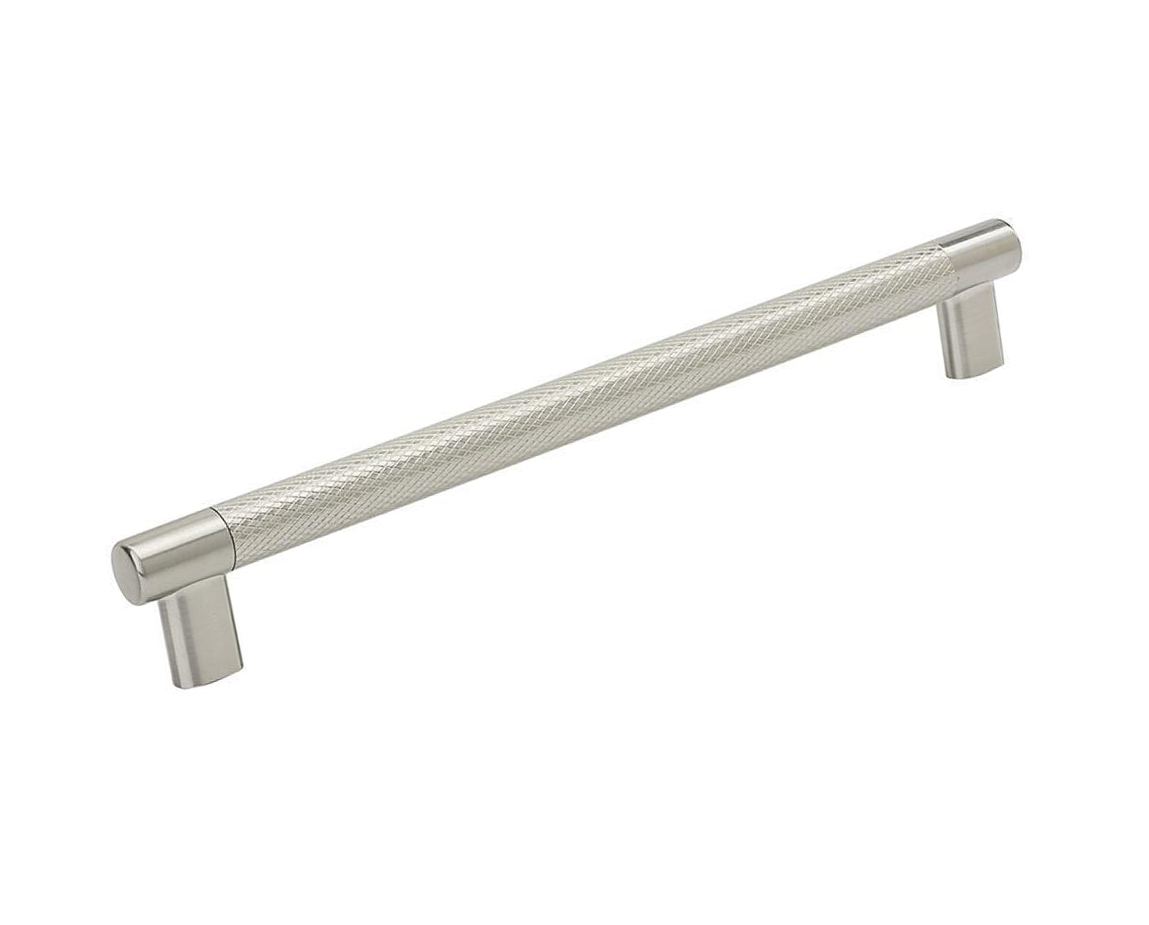 Amerock Bronx 10-1/16″ Satin Nickel Knurled Cabinet Bar Pull