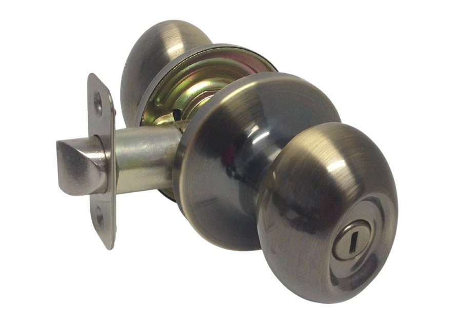 Antique Brass Oval Privacy Knobs