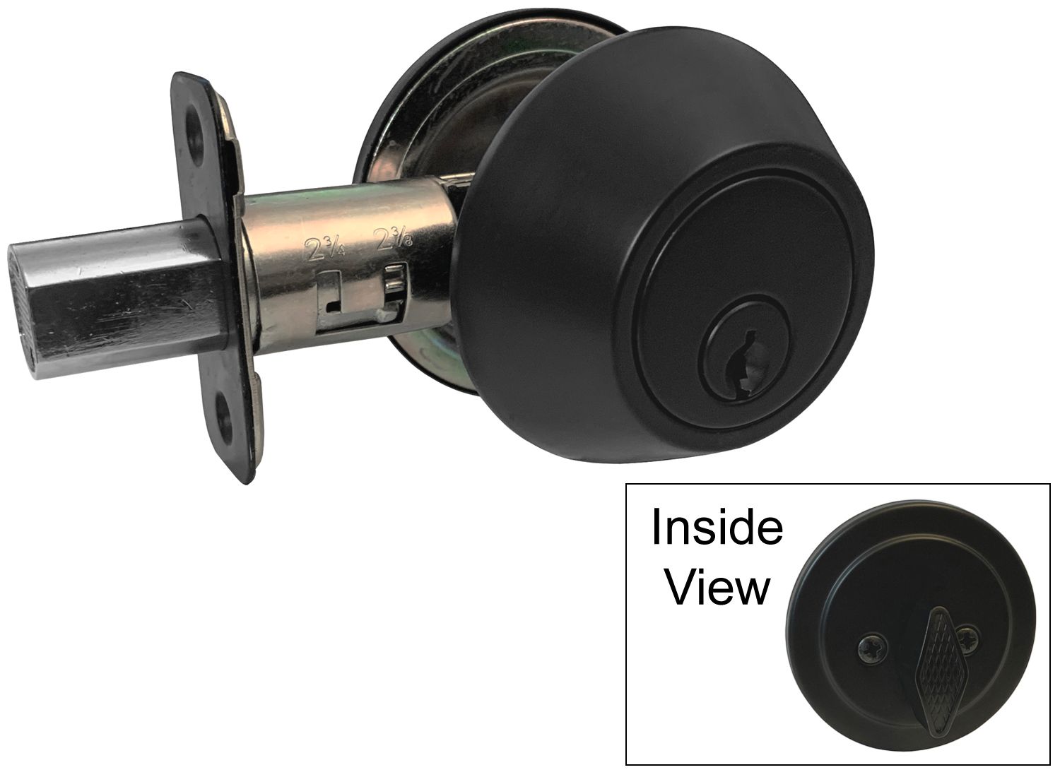 4 Pack- Contractor Pack 5765NBL Black Entry Knob/Deadbolt Combo Keyed Alike