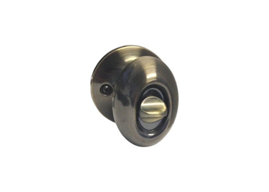 Antique Brass Oval Privacy Knobs