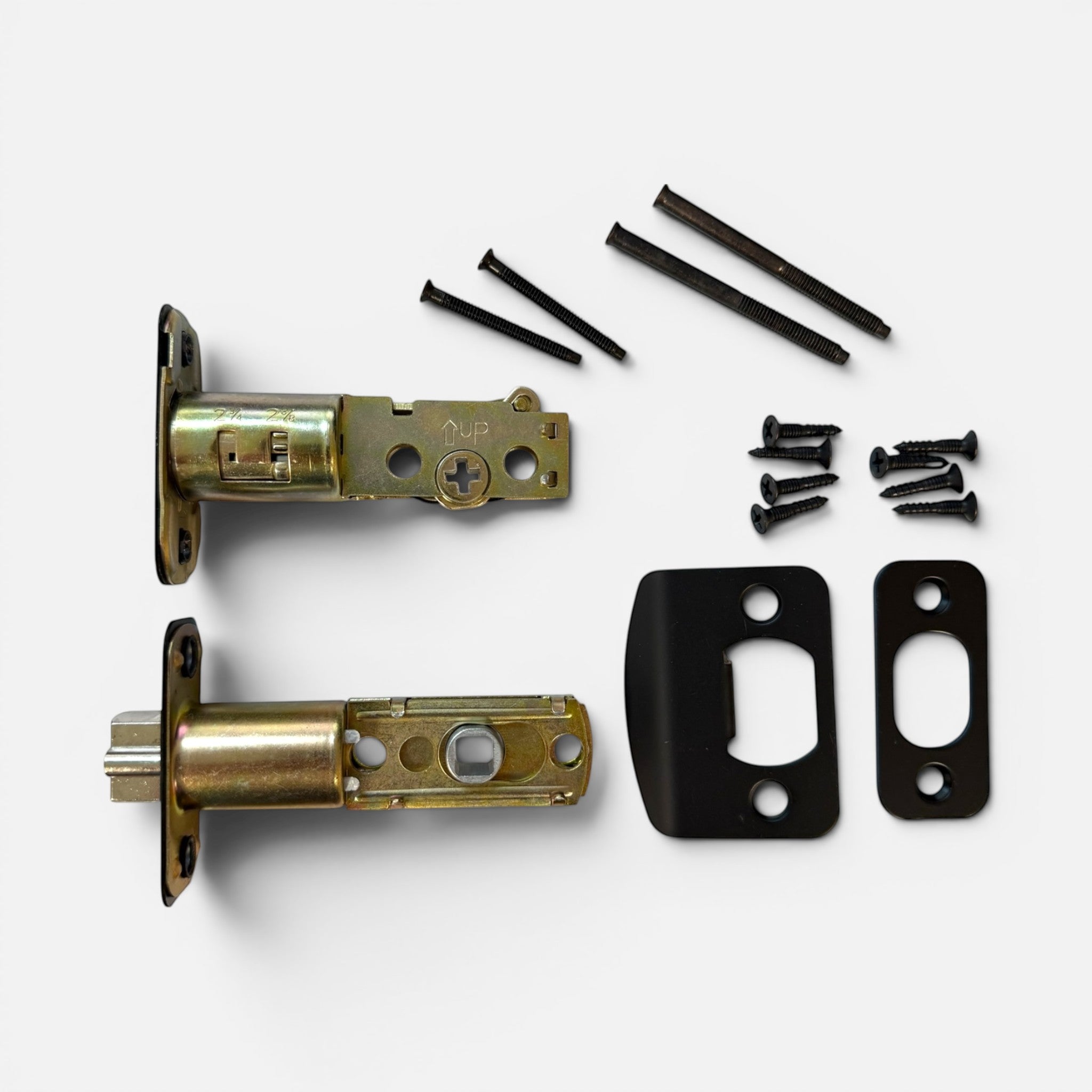 4 Pack- Contractor Pack 5765NBL Black Entry Knob/Deadbolt Combo Keyed Alike