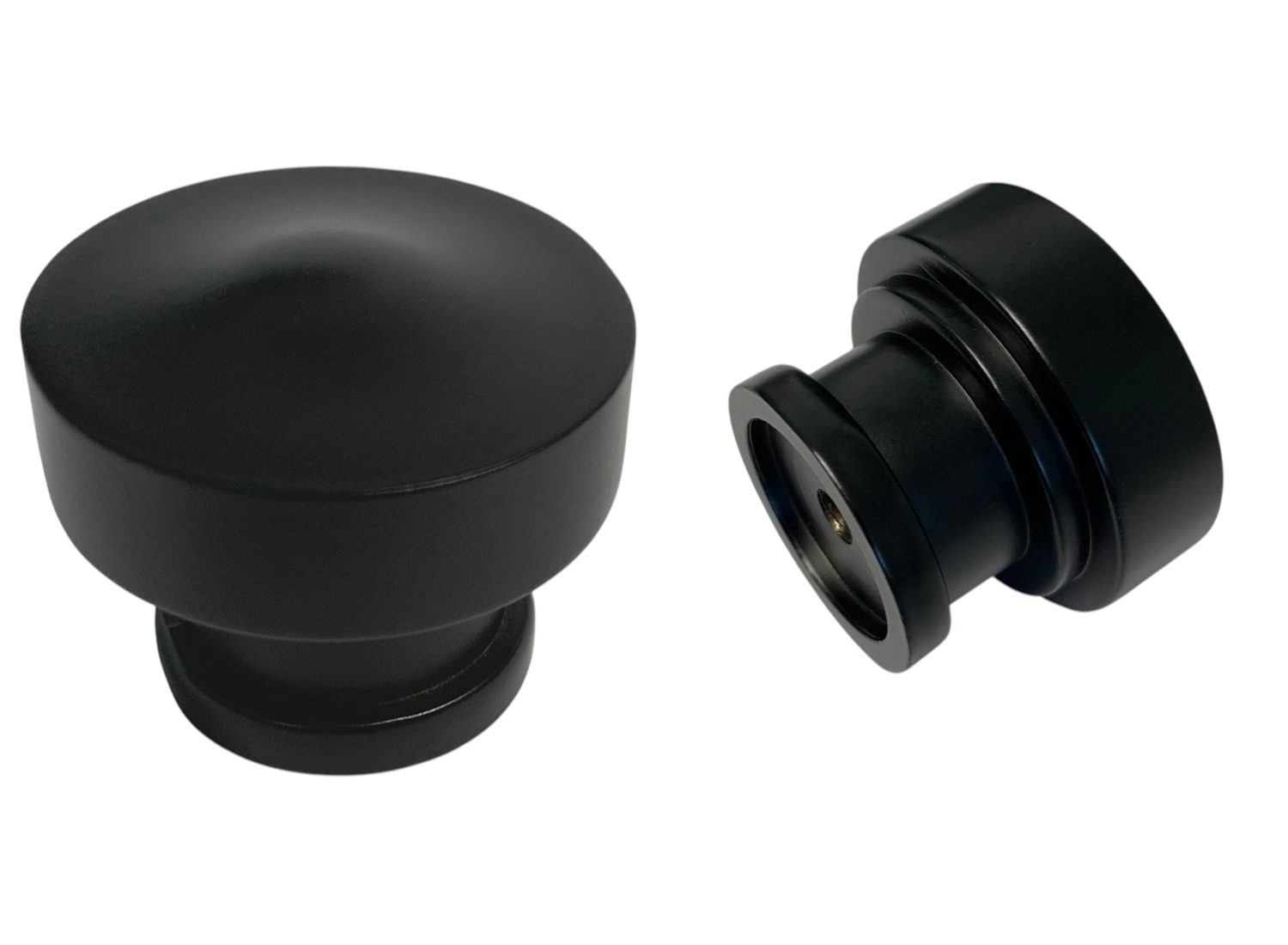 Black 1 1/4" Kitchen Cupboard Furniture Cabinet Hardware Drawer Dresser Round Knob 9101 31.5mm