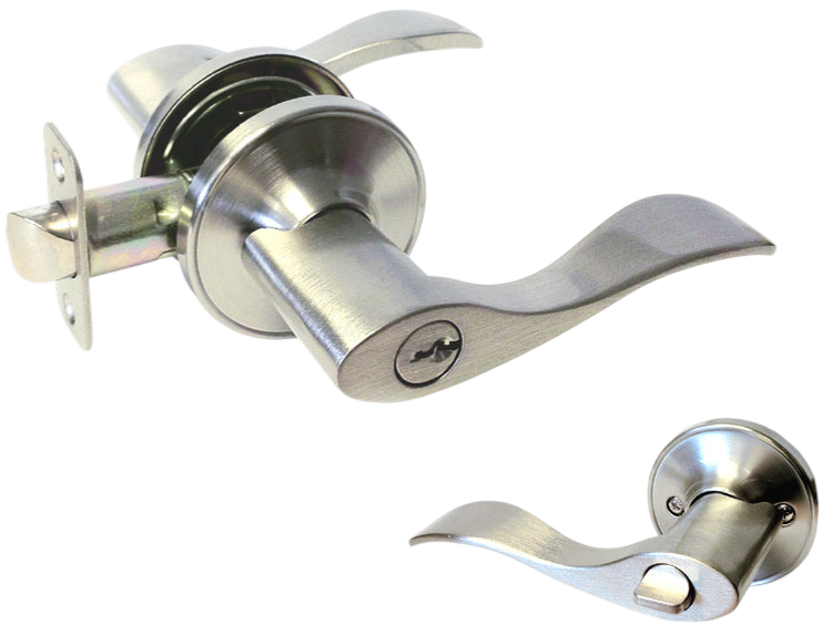 Satin Nickel Entry Door Handle- Style: 838
