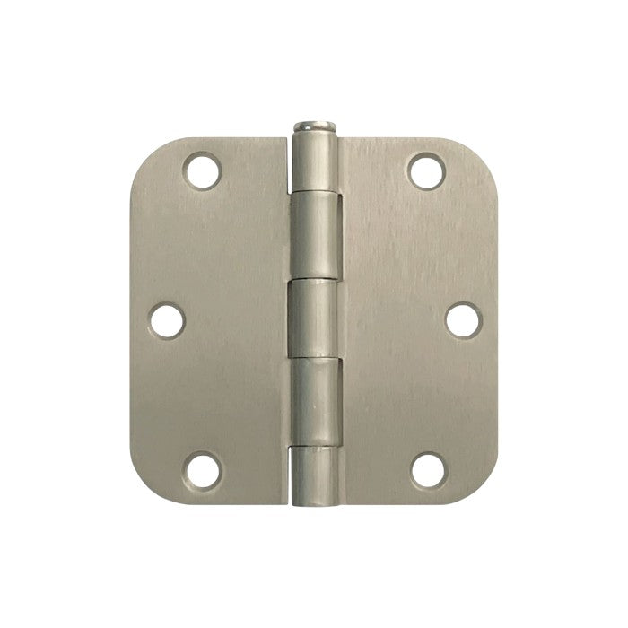 100 Pack of 3 1/2″ Hinges 5/8″ Radius Satin Nickel