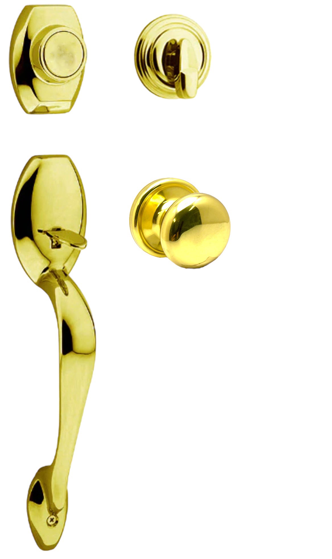 Kwikset Sonoma Dummy Handleset with Interior Dummy Hancock Round Knob